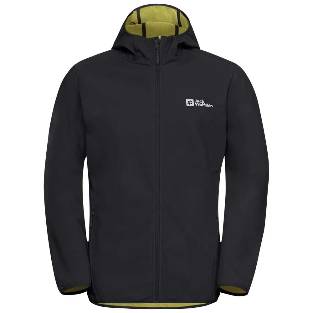 Jack Wolfskin Bornberg Softshelljack Phantom / Chartreuse
