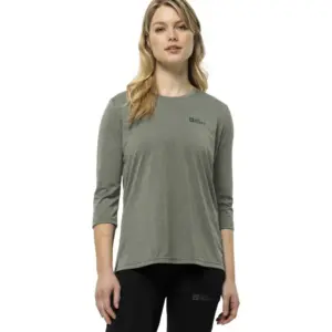 Jack Wolfskin Crosstrail T-shirt Met 3/4 Mouw Mint