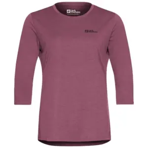 Jack Wolfskin Crosstrail T-shirt Met 3/4 Mouw Raisin