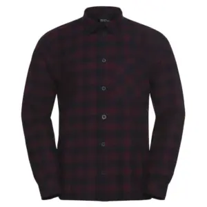 Jack Wolfskin Lite Flannel Overhemd Met Lange Mouwen Check Amaranth