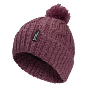 Jack Wolfskin Pompom Muts Raisin