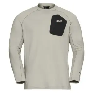 Jack Wolfskin Prelight Trail Crew Sweatshirt Pale Sand