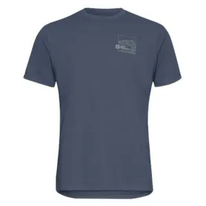 Jack Wolfskin Vonnan Graphic T-shirt Met Korte Mouwen Peak Trail Midnight Sky