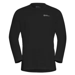 Jack Wolfskin Vonnan T-shirt Met Lange Mouwen Zwart