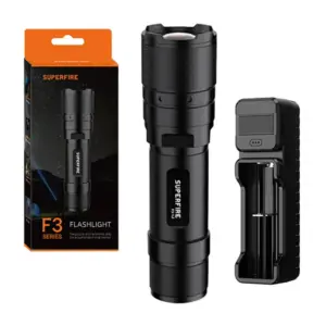 Superfire F3-l2 570lm Zaklamp Zwart