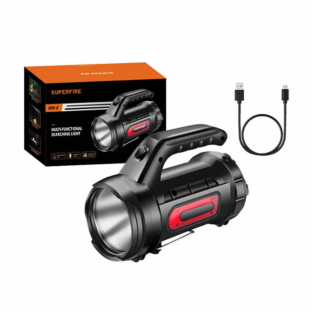 Superfire M9-e 900lm Usb Zaklamp Zwart