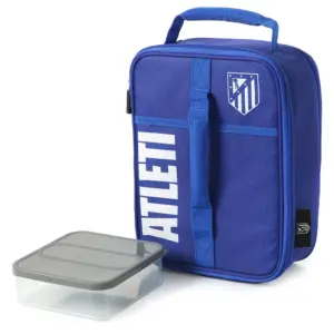 Atletico De Madrid Zachte Draagbare Koeltas Met Tupperware Blauw