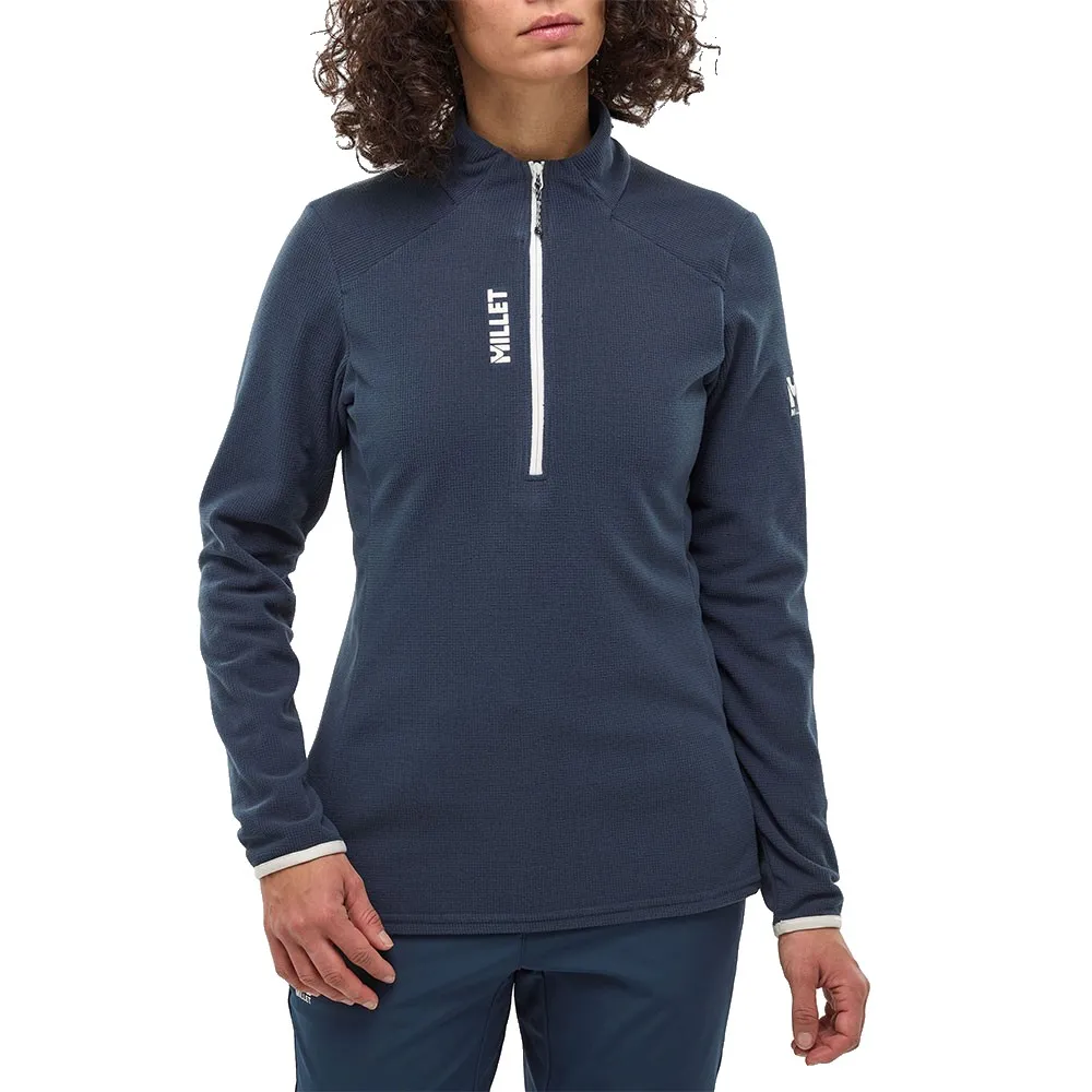 Millet Ubic Lightgrid Fleece Met Halve Rits Saphier