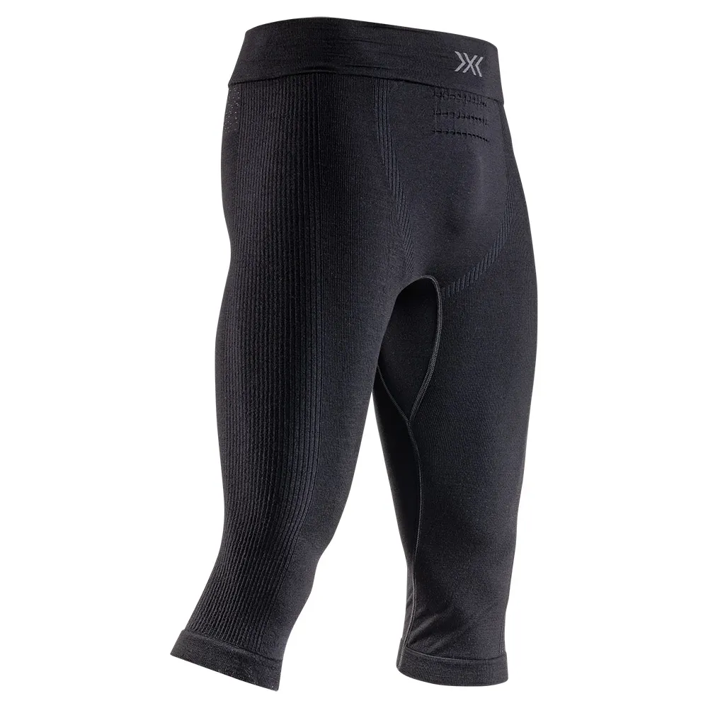 X-bionic Mightywool 3/4 Basislaag Broek Zwart