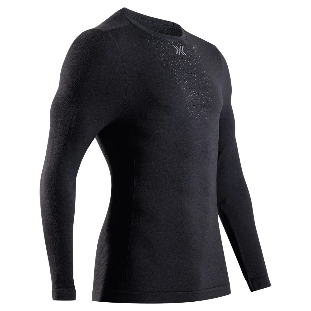 X-bionic Mightywool Lange Mouwen Basislaag Zwart
