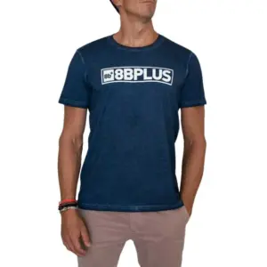 8 B Plus Logo T-shirt Met Korte Mouwen Blauw
