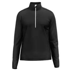 Head Marty Fleece Met Halve Rits Zwart