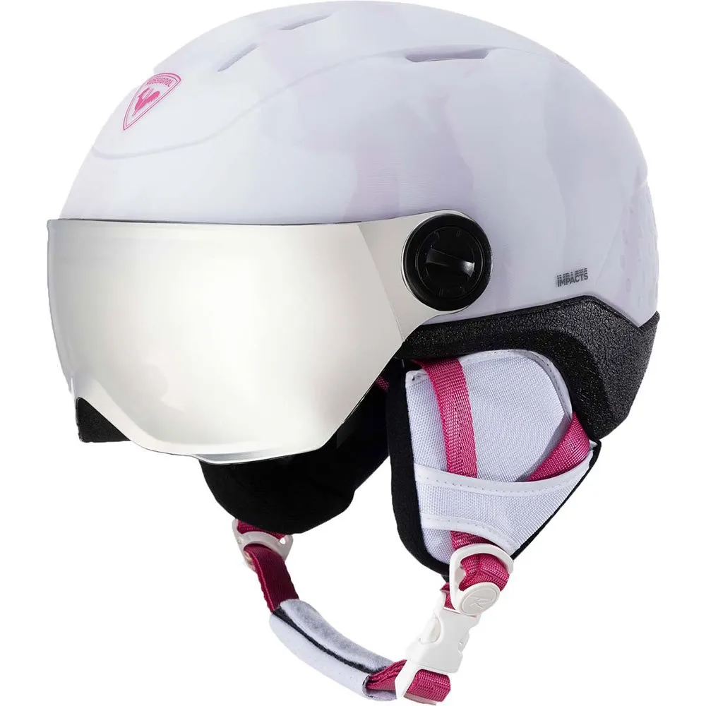 Rossignol Whoopee Visor Impacts Helm Met Vizier Wit