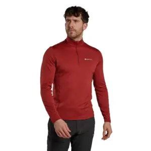Montane Dart Sweatshirt Met Halve Rits Dark Maple