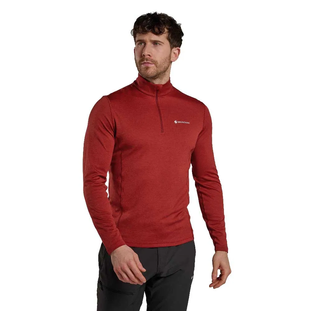 Montane Dart Sweatshirt Met Halve Rits Dark Maple