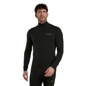 Montane Malli Sweatshirt Met Halve Rits Zwart