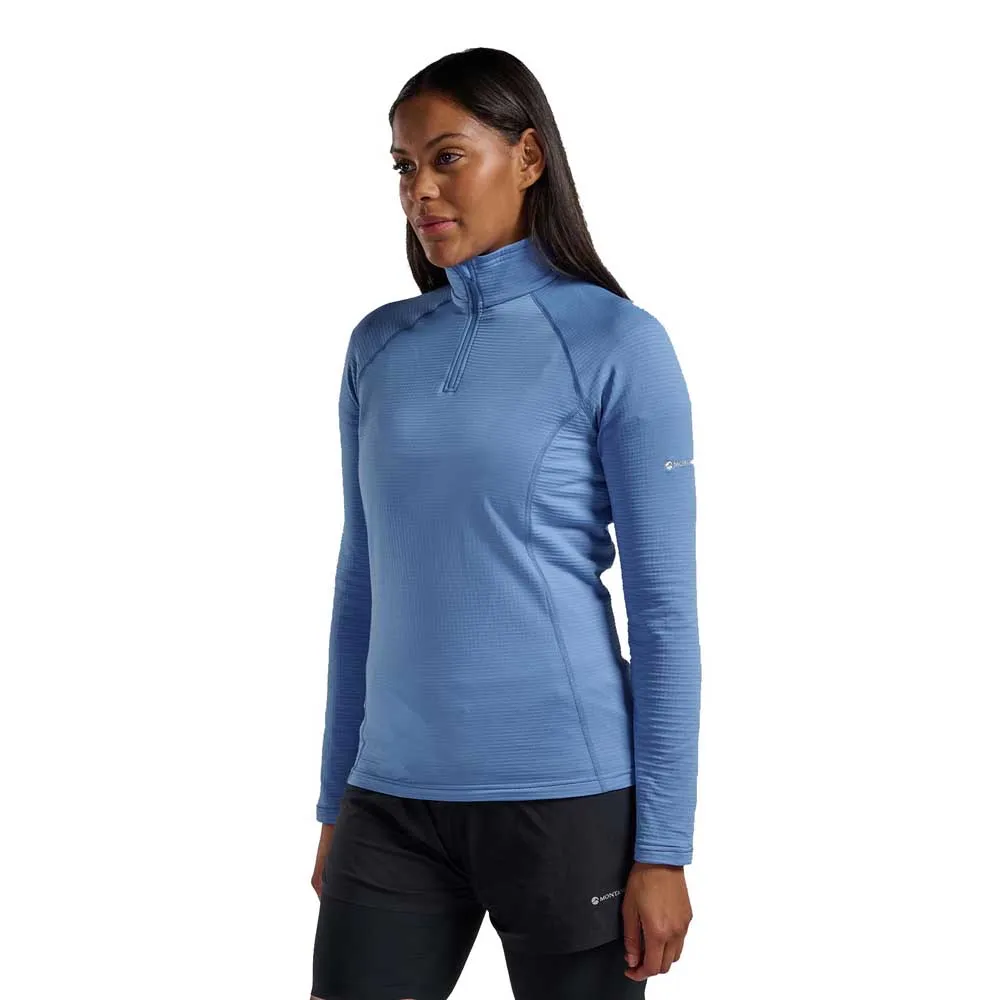 Montane Protium Lite Fleece Met Halve Rits Cornflower
