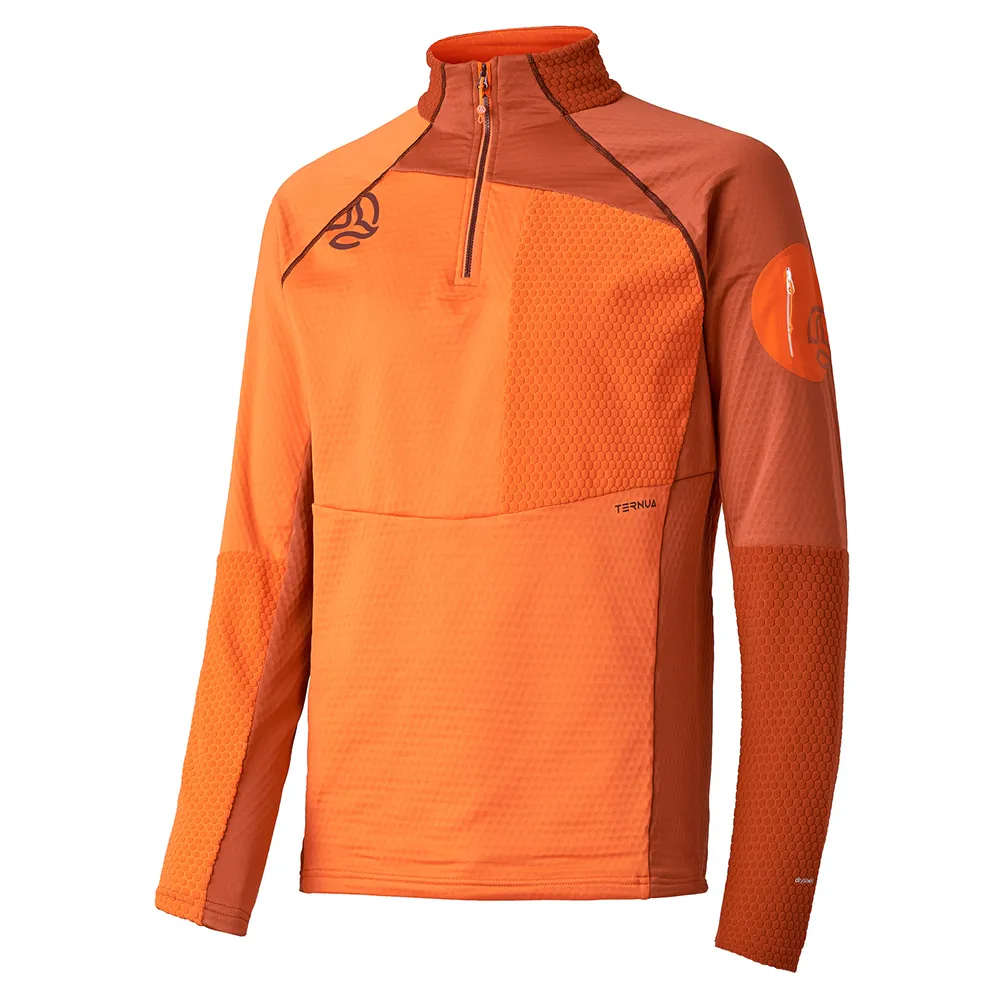 Ternua Ragger Sweatshirt Met Halve Rits Autumn Leaf
