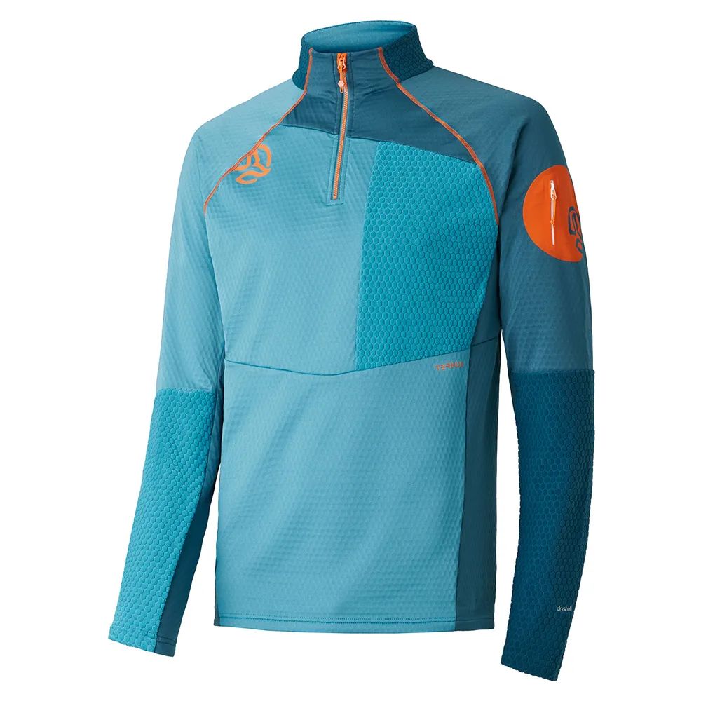 Ternua Ragger Sweatshirt Met Halve Rits Blauw