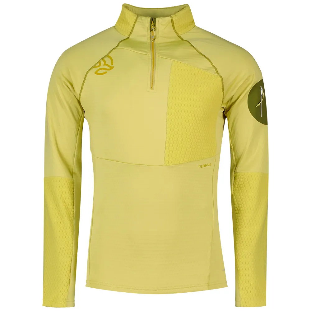 Ternua Ragger Sweatshirt Met Halve Rits Olijf