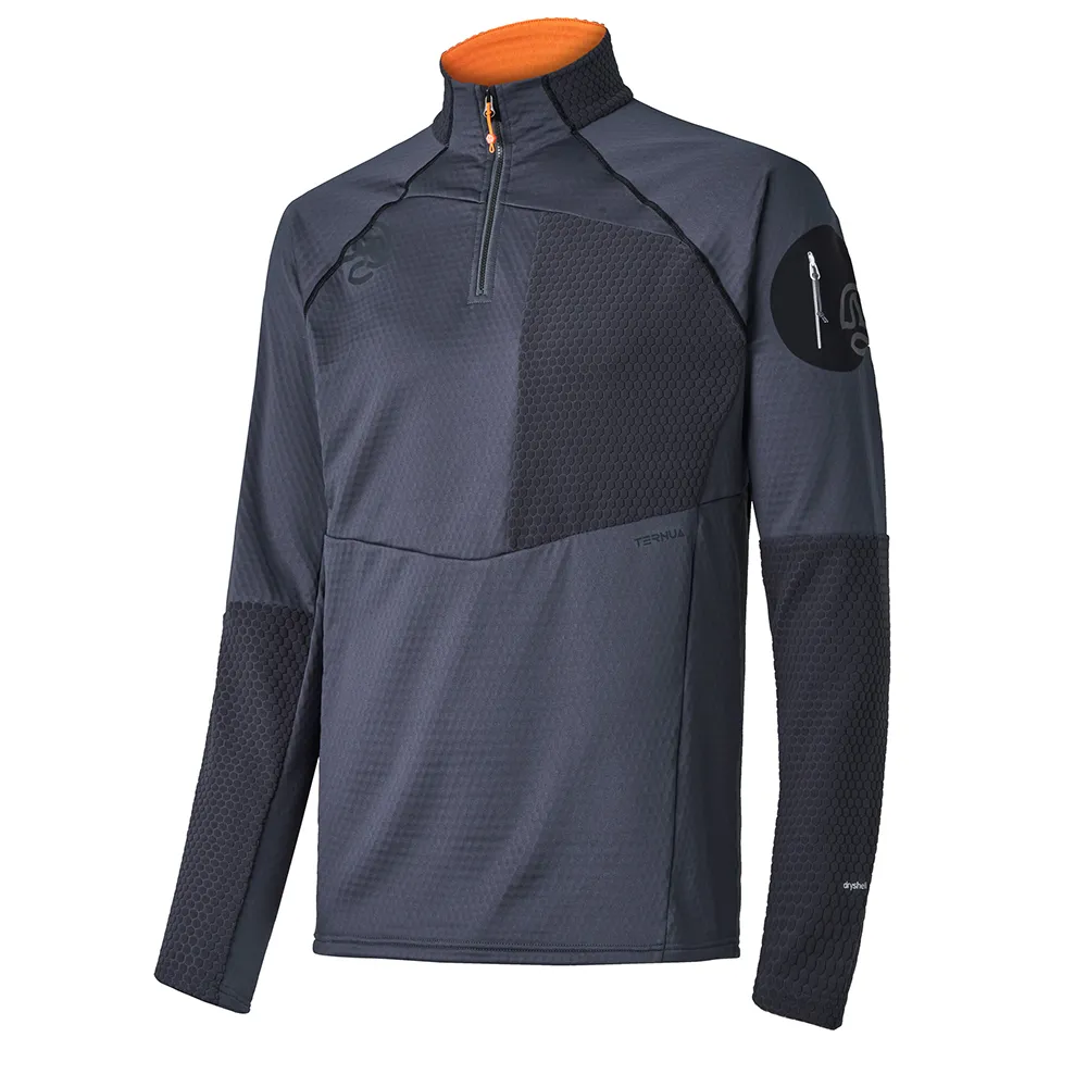 Ternua Ragger Sweatshirt Met Halve Rits Grijs