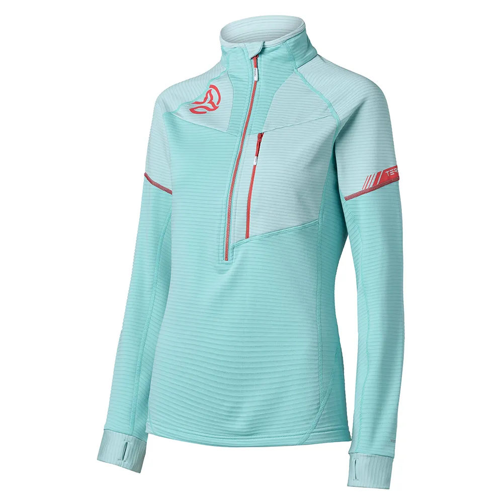 Ternua Swift Sweatshirt Met Halve Rits Blauw