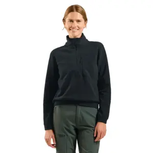 Odlo Classic Fleece Met Halve Rits Zwart