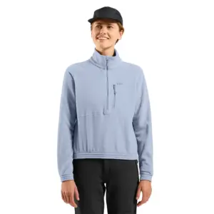 Odlo Classic Fleece Met Halve Rits Blauw
