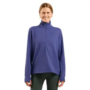 Odlo Essential Thermal Fleece Met Volledige Rits Blauw