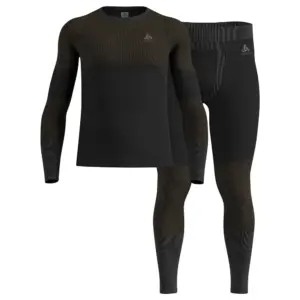 Odlo Fundamentals Performance Warm Lange Mouwen Basislaagset Zwart