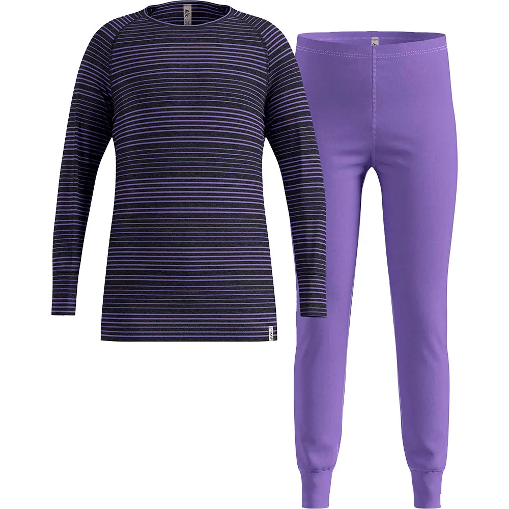 Odlo Long Active Warm Eco Lange Mouwen Basislaagset Paars