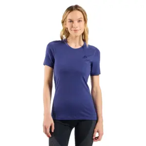 Odlo Merino 200 Korte Mouwen Basislaag Blauw