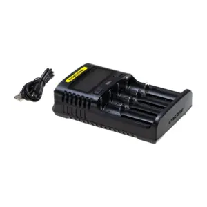 Nitecore Ums4 Batterijlader Zwart