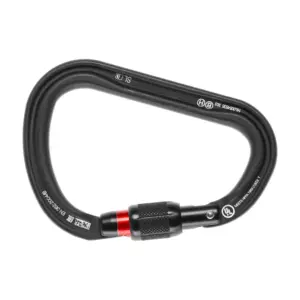 Petzl William Screw Lock Karabijnhaak Zwart