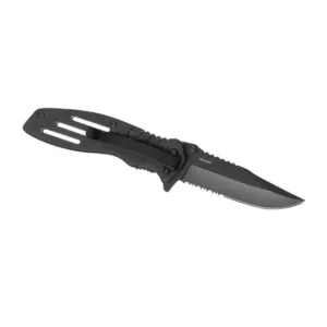 Smith & Wesson Extreme Ops Swa24s Serrated Folder Zakmes Zwart