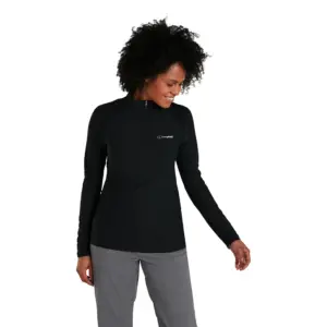 Berghaus 24/7 Tech Half Rits Lange Mouw T-shirt Zwart