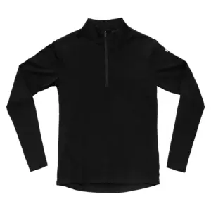 Devold Of Norway Breeze Plus Merino 200 Half Rits Lange Mouw T-shirt Zwart
