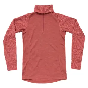 Devold Of Norway Duo Active Merino 205 Half Rits Lange Mouw T-shirt Marsala