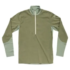 Devold Of Norway Endurance Merino Sweatshirt Met Halve Rits Lichen