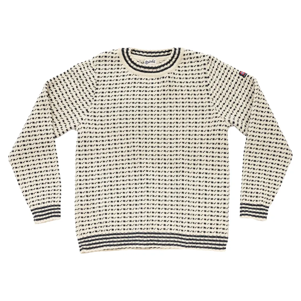 Devold Of Norway Islender Refined Trui Offwhite / Ink