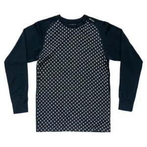 Devold Of Norway Signature Merino 230 T-shirt Met Lange Mouwen Ink / Rawwhite