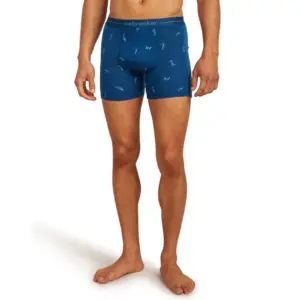 Icebreaker Merino 150 Anatomica Snow Day Boxers Atlantis / Topaz / Aop