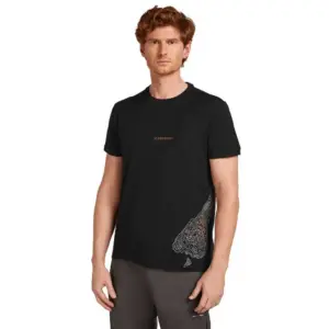 Icebreaker Merino 150 Tech Lite 30th Anniversary T-shirt Met Korte Mouwen Zwart