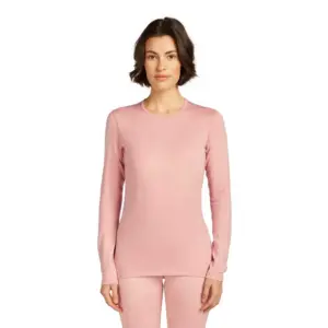 Icebreaker Merino 260 Tech Crewe Lange Mouwen Basislaag Blush