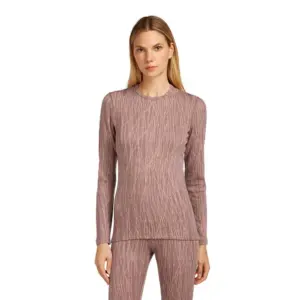 Icebreaker Merino 260 Tech Vertex Crewe Delta Lines Aop Lange Mouwen Basislaag Summit / Blush