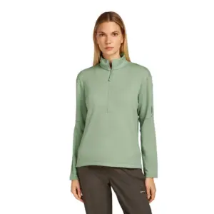 Icebreaker Merino 360 Realfleece™ Elemental Sweatshirt Met Halve Rits Sea Glass