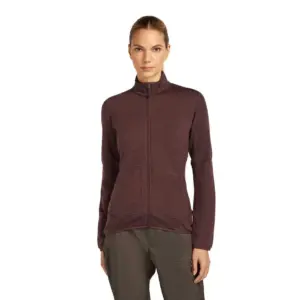 Icebreaker Merino 400 Realfleece™ Descender Sweatshirt Met Rits Java