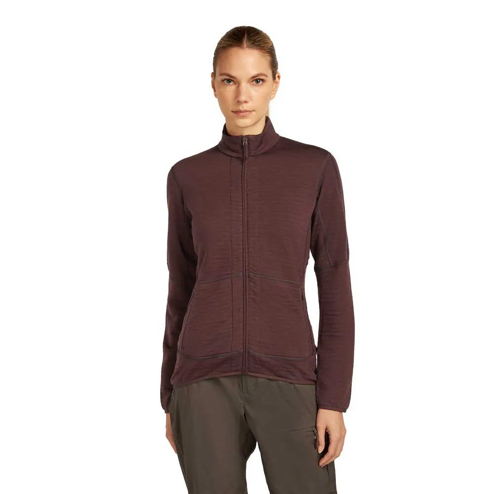 Icebreaker Merino 400 Realfleece™ Descender Sweatshirt Met Rits Java