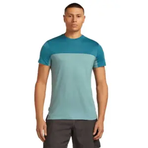 Icebreaker Merino Blend 125 Cool-lite™ Sphere Colour Block T-shirt Met Korte Mouwen Hydro / Topaz / Cb