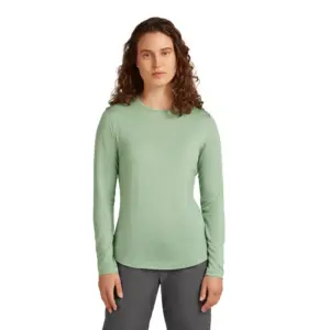 Icebreaker Merino Blend 125 Cool-lite™ Sphere T-shirt Met Lange Mouwen Sea Glass